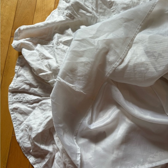 y2k Elegant White Women's Midi Skirt - Picture 4 of 5